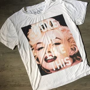♥️ 3/$15 Marilyn Monroe Woke Up Like This Tee
